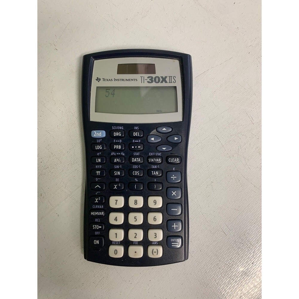 Texas Instruments TI-30X Iis 2-Line Scientific Calculator Dark Blue